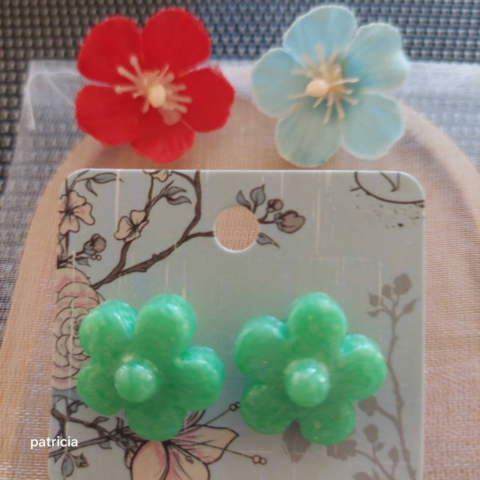 Boucles d'oreilles brise lagon.