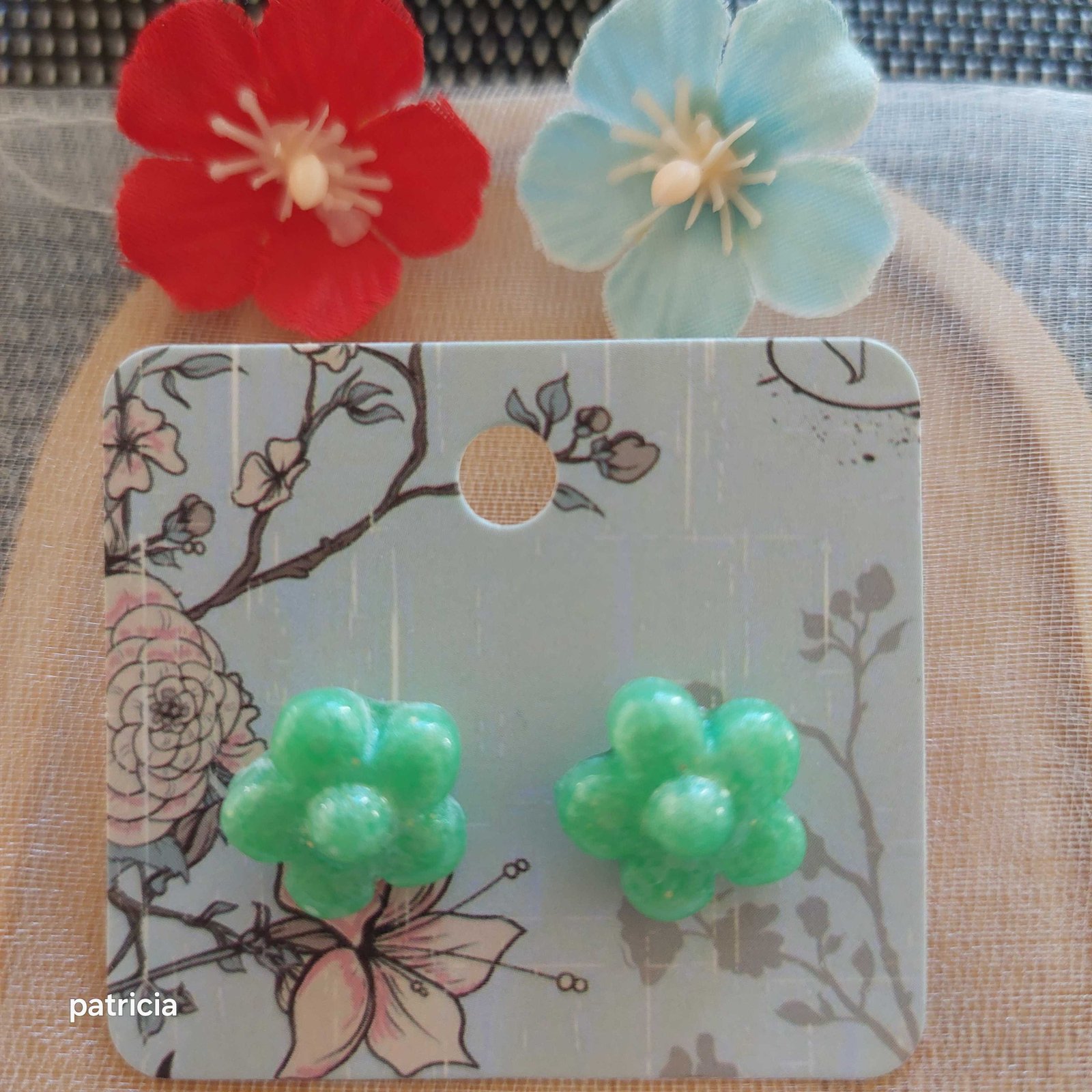 Boucles d'oreilles brise lagon. No2