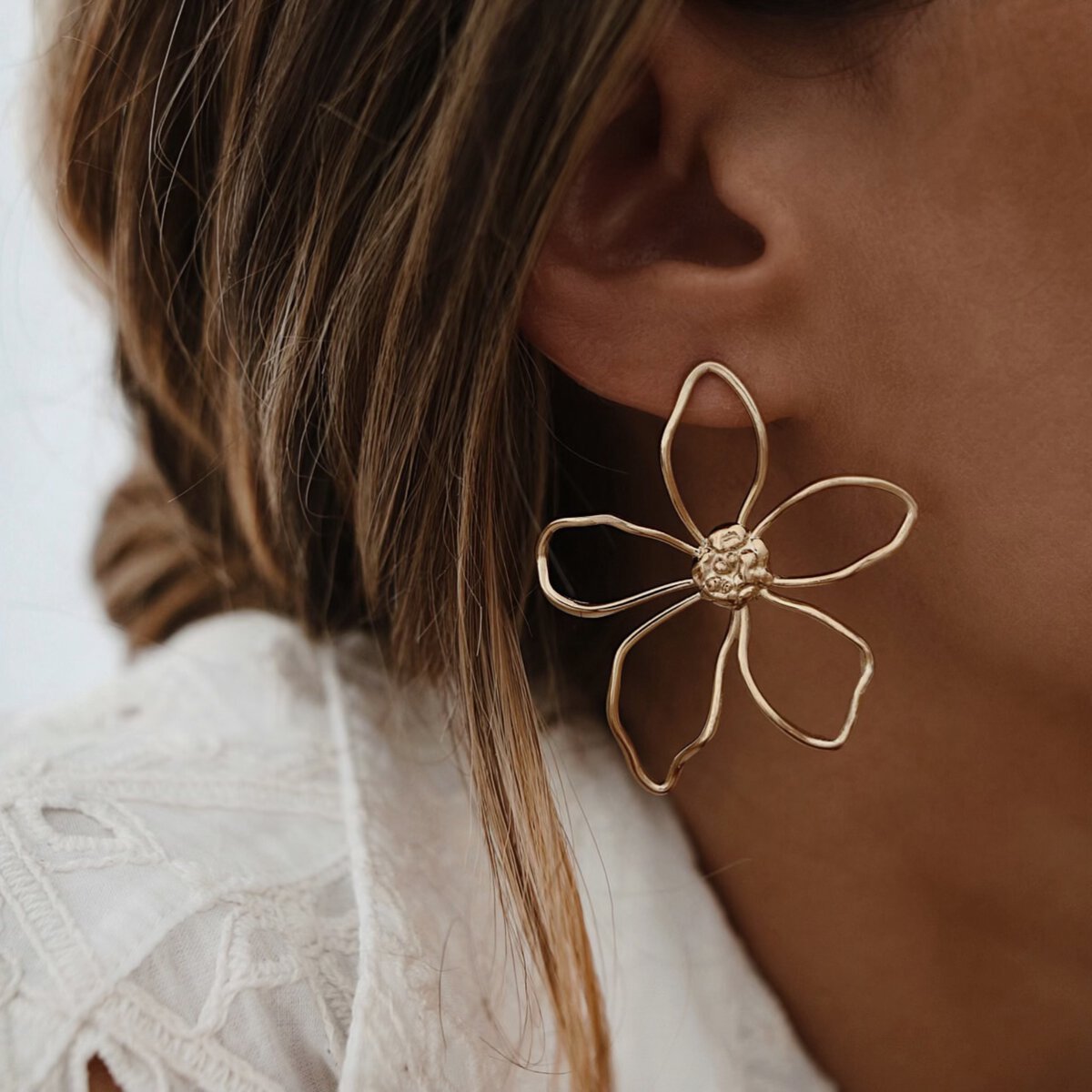 Boucles Fleur Dorée