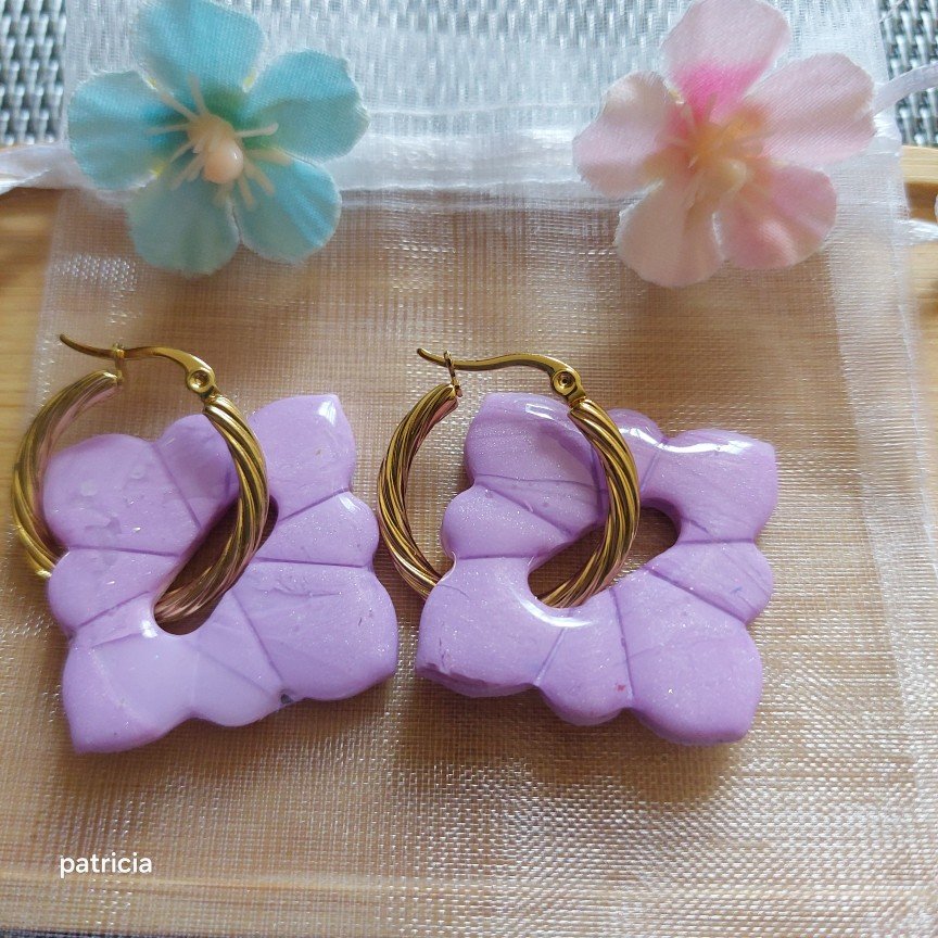 Pampilles fleurs de lavande  créole vendue séparément  3 euros